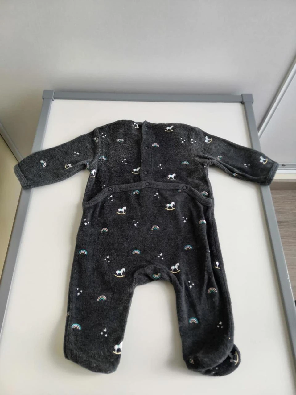 Velvet Pajamas (Gray, Various Patterns) 3 Months Kiabi – photo 2